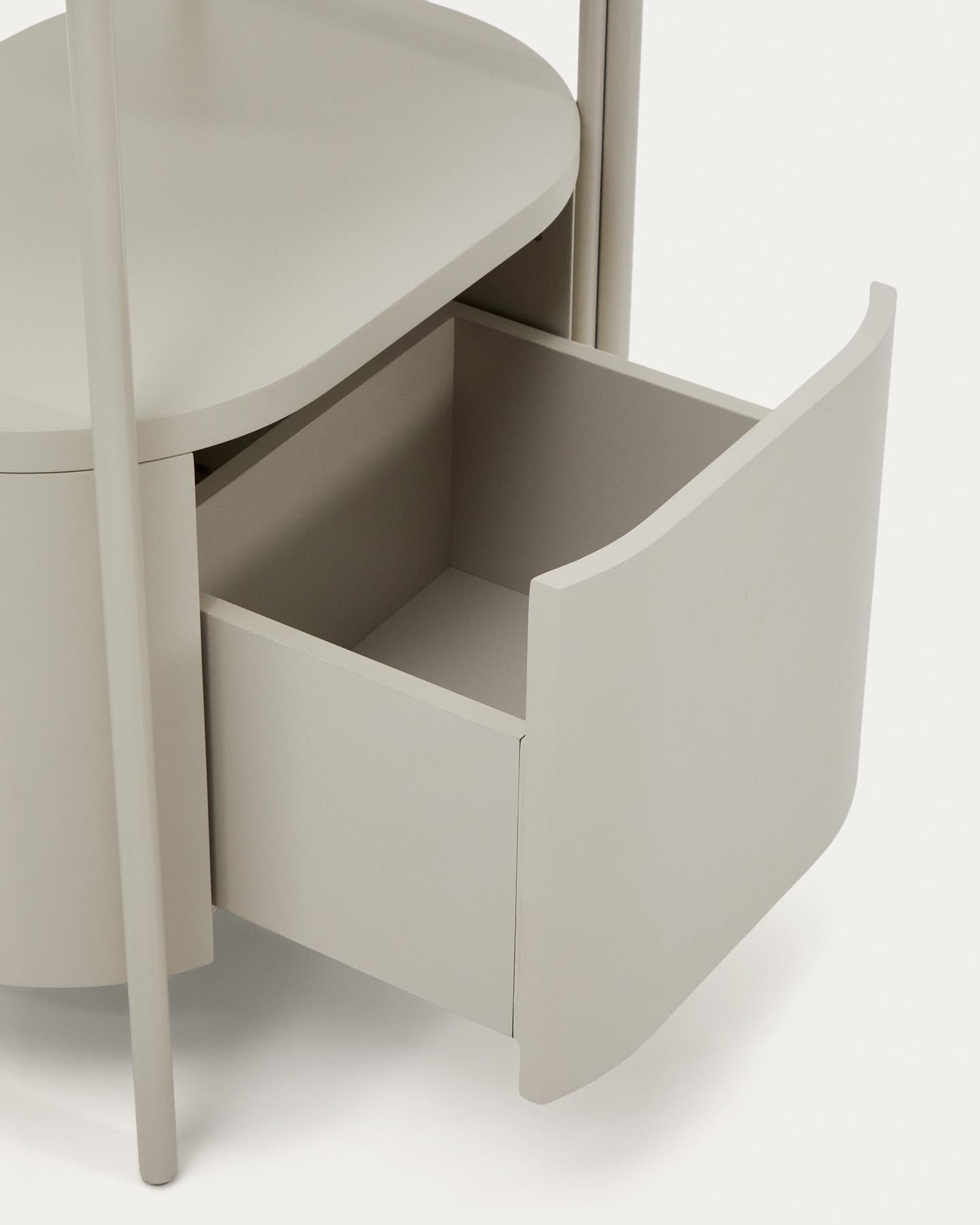 Badezimmermöbel Arely mit Stahlgestell und weiß lackiertem MDF, 60 x 40 cm in Beige präsentiert im Onlineshop von KAQTU Design AG. Badzubehör ist von Kave Home