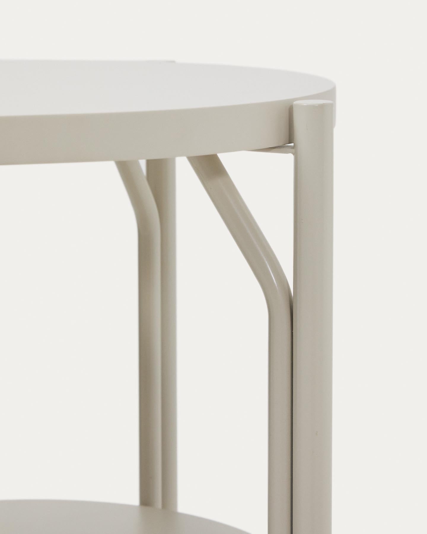 Badezimmermöbel Arely mit Stahlgestell und weiß lackiertem MDF, 60 x 40 cm in Beige präsentiert im Onlineshop von KAQTU Design AG. Badzubehör ist von Kave Home