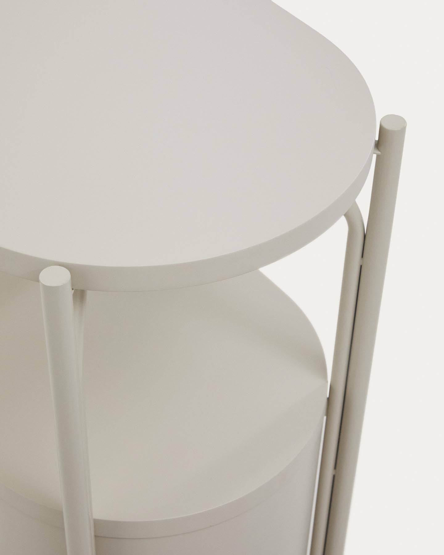 Badezimmermöbel Arely mit Stahlgestell und weiß lackiertem MDF, 60 x 40 cm in Beige präsentiert im Onlineshop von KAQTU Design AG. Badzubehör ist von Kave Home