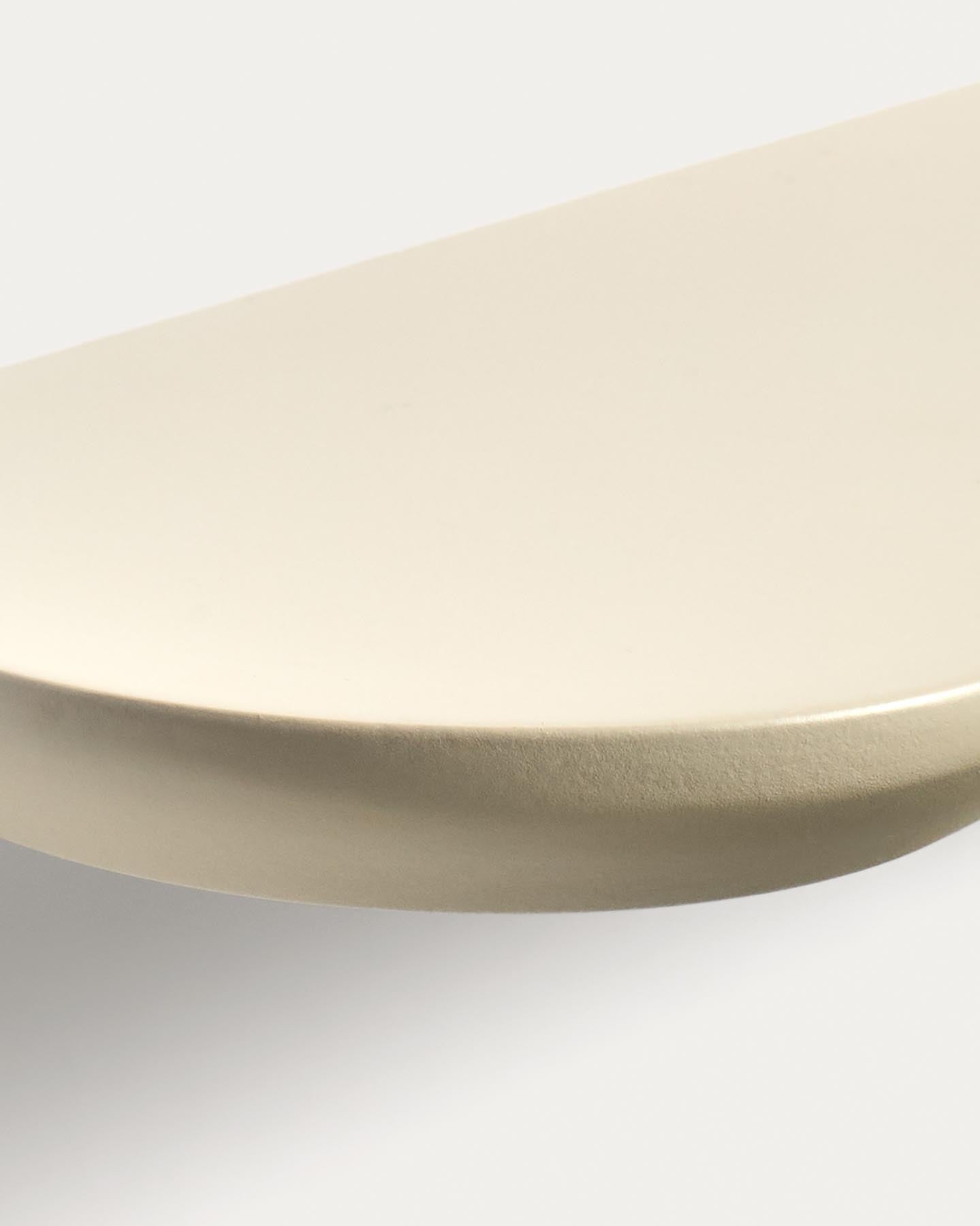 Set Arely aus 2 MDF-Regalen mit beigefarbener Lackierung, 35 cm/55 cm in Beige präsentiert im Onlineshop von KAQTU Design AG. Badzubehör ist von Kave Home