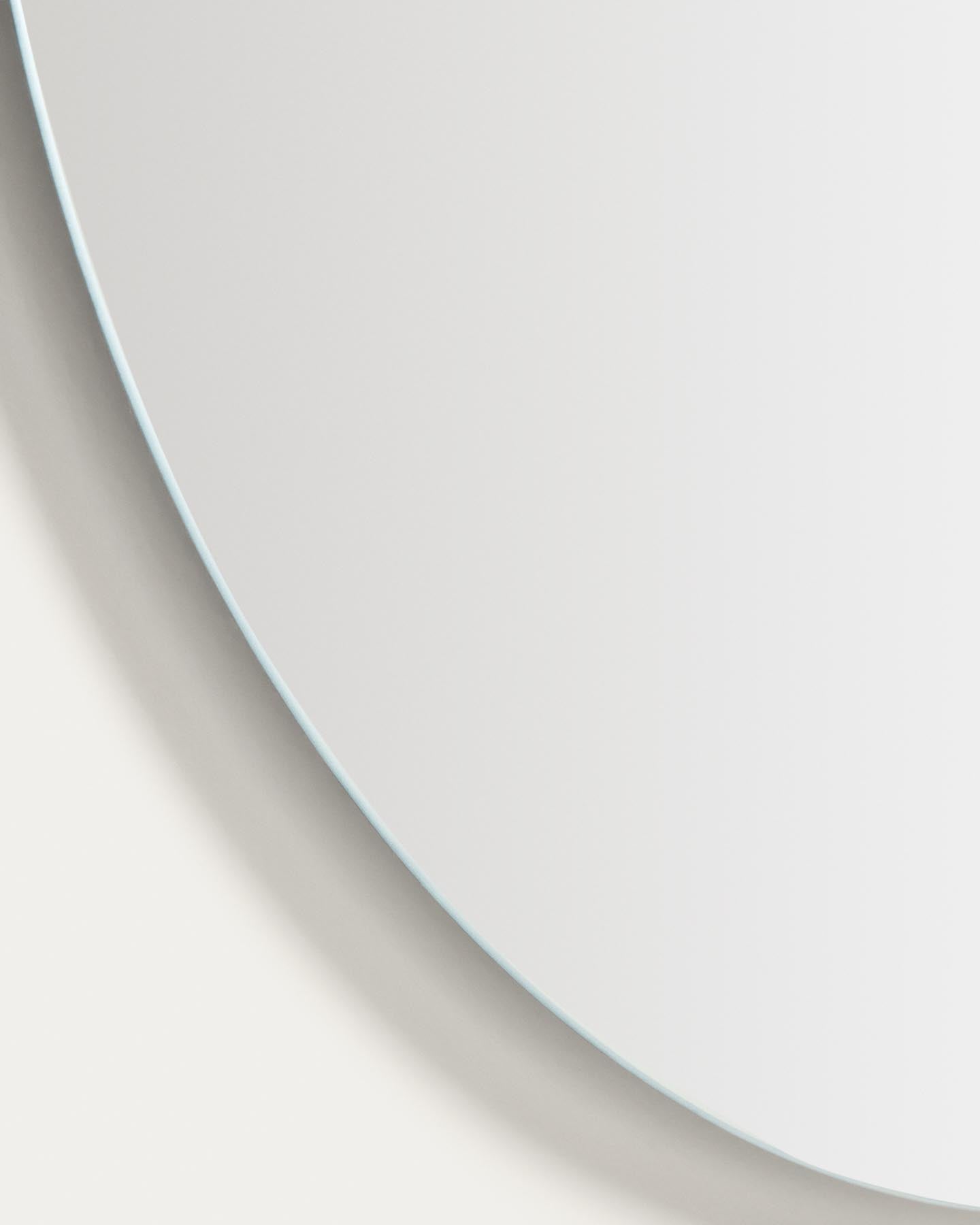 Runder Badezimmerspiegel Donia, Ø 80 cm in Transparent präsentiert im Onlineshop von KAQTU Design AG. Badzubehör ist von Kave Home