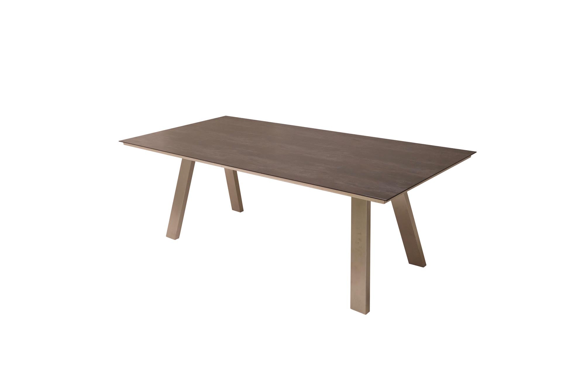 Gartentisch Monaco, Edelstahl A-Form, 210x100 cm in Anthrazit präsentiert im Onlineshop von KAQTU Design AG. Gartentisch ist von Be Garden