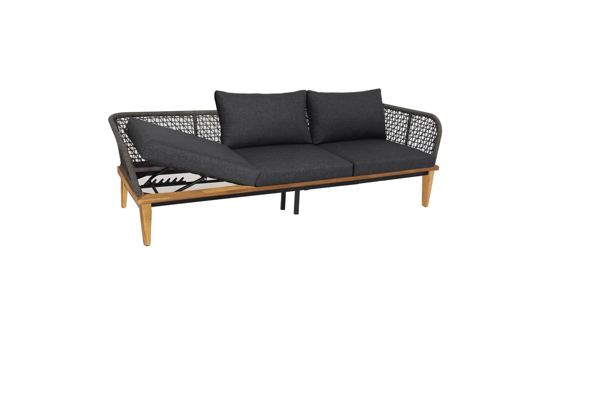 Gartensofa 3er Locarno in Akazie präsentiert im Onlineshop von KAQTU Design AG. Lounge Sofa ist von Be Garden