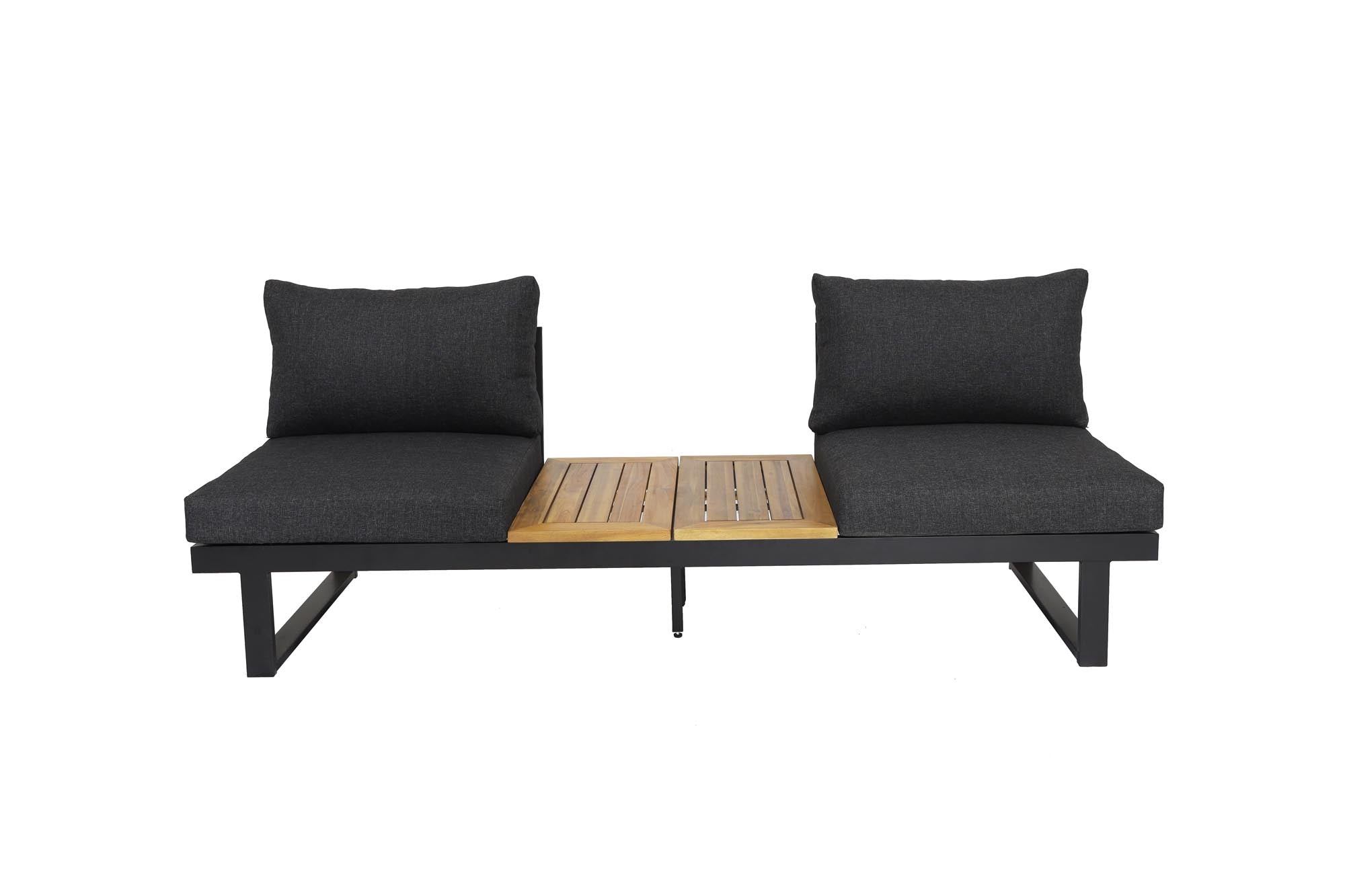 Elegantes Lounge Sofa Vario von Be Garden, gefertigt aus robustem Akazienholz, ideal für entspannte Momente im Freien.