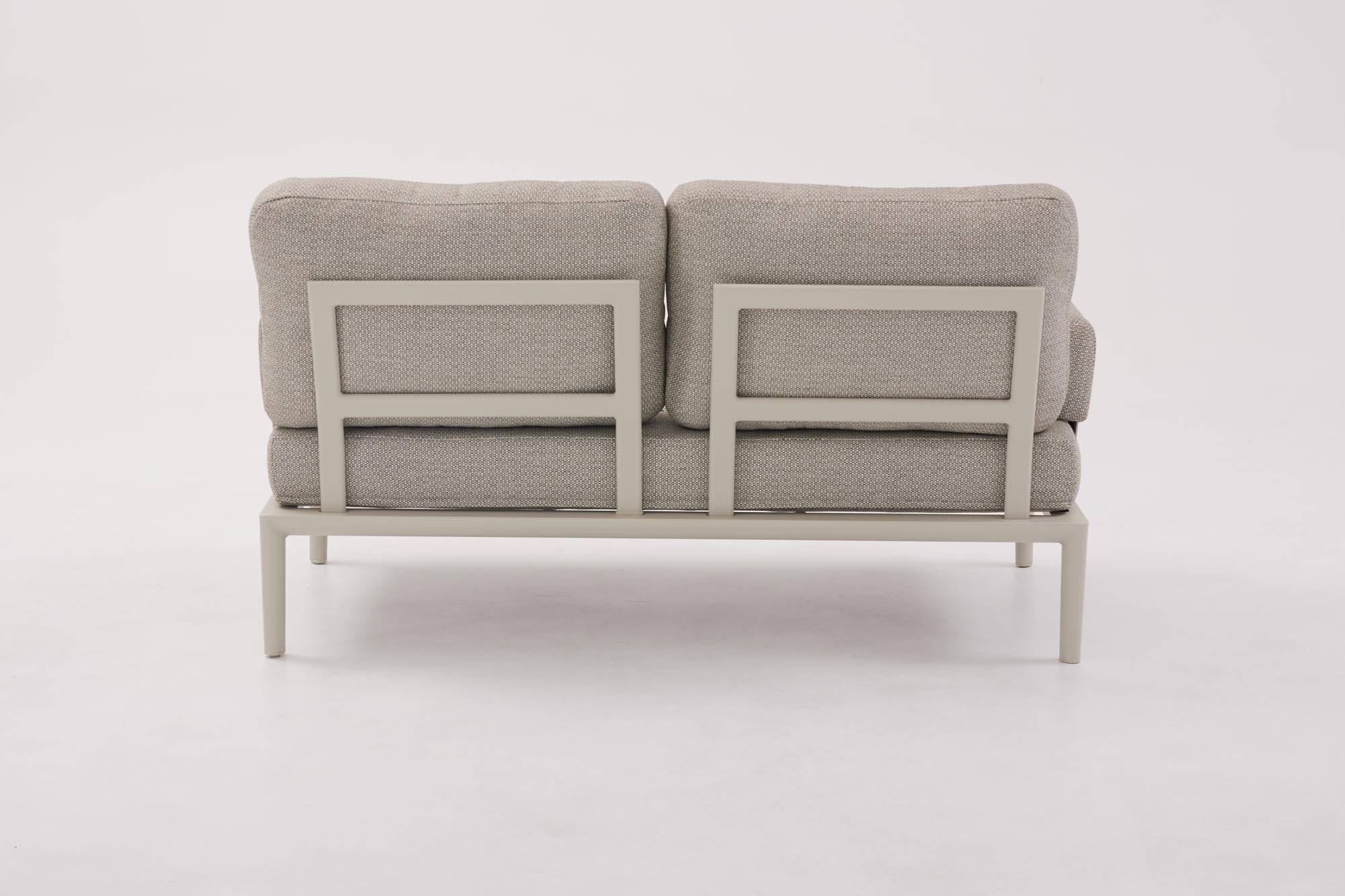 Gartensofa 2-Sitzer o. Armlehnen Fiore in Beige präsentiert im Onlineshop von KAQTU Design AG. Lounge Sofa ist von Be Garden