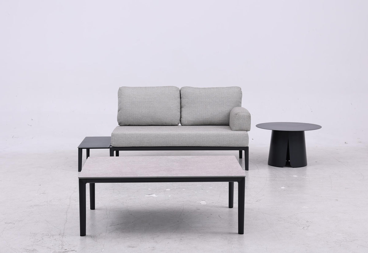 Couchtisch Fiore, Ø70 cm x 42 cm in Anthrazit präsentiert im Onlineshop von KAQTU Design AG. Loungetisch ist von Be Garden