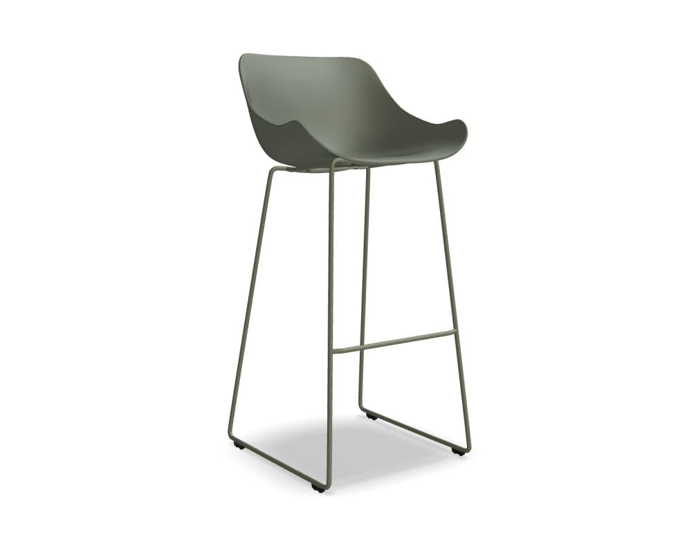 Baltic Basic BL1P24H - Barhocker in Grün präsentiert im Onlineshop von KAQTU Design AG. Outdoor-Barstuhl ist von Mdd