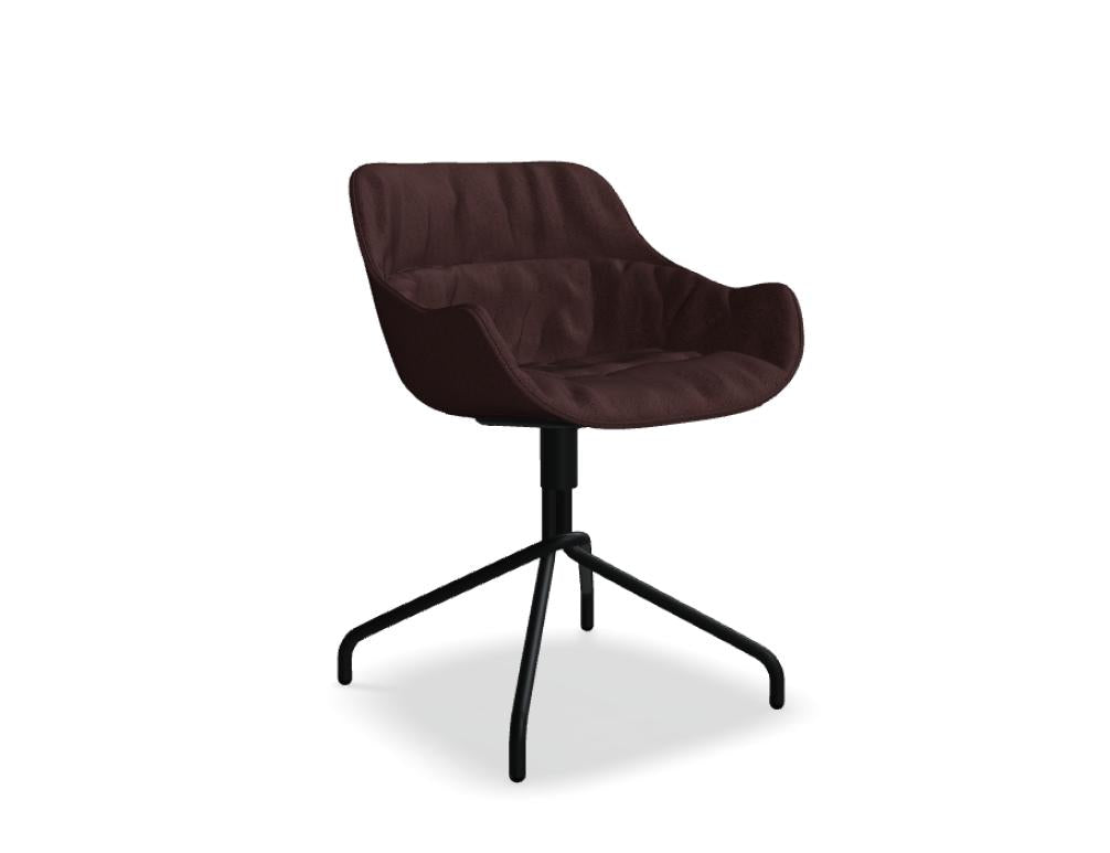 Baltic Soft Duo BL5P13 - Stuhl Drehbasis in Rot präsentiert im Onlineshop von KAQTU Design AG. Drehstuhl ist von Mdd