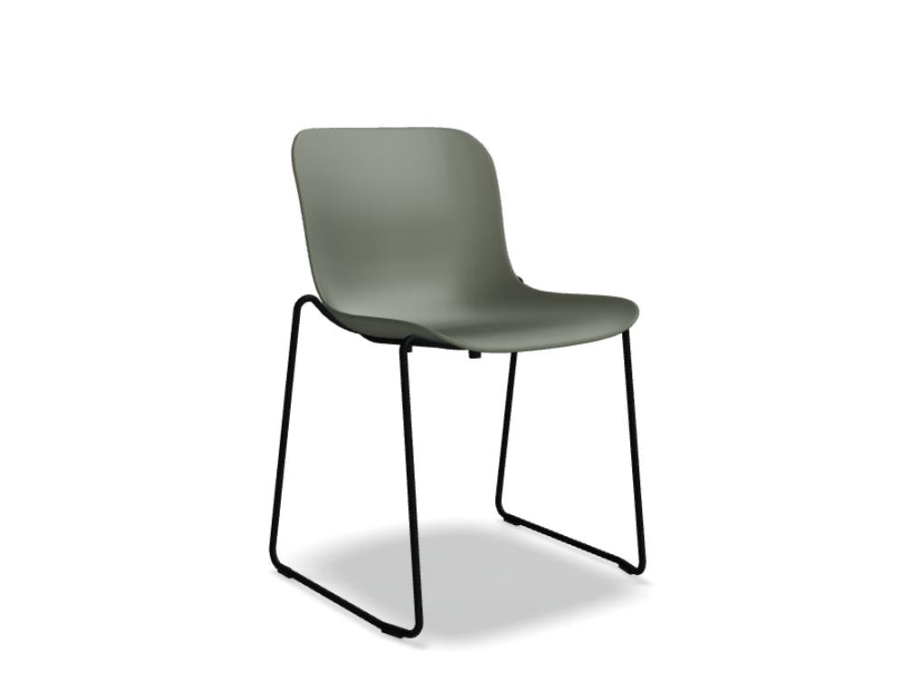 Baltic 2 Basic BLK1P28 - Stuhl Kufen-Gestell in Beige präsentiert im Onlineshop von KAQTU Design AG. Stuhl ist von Mdd