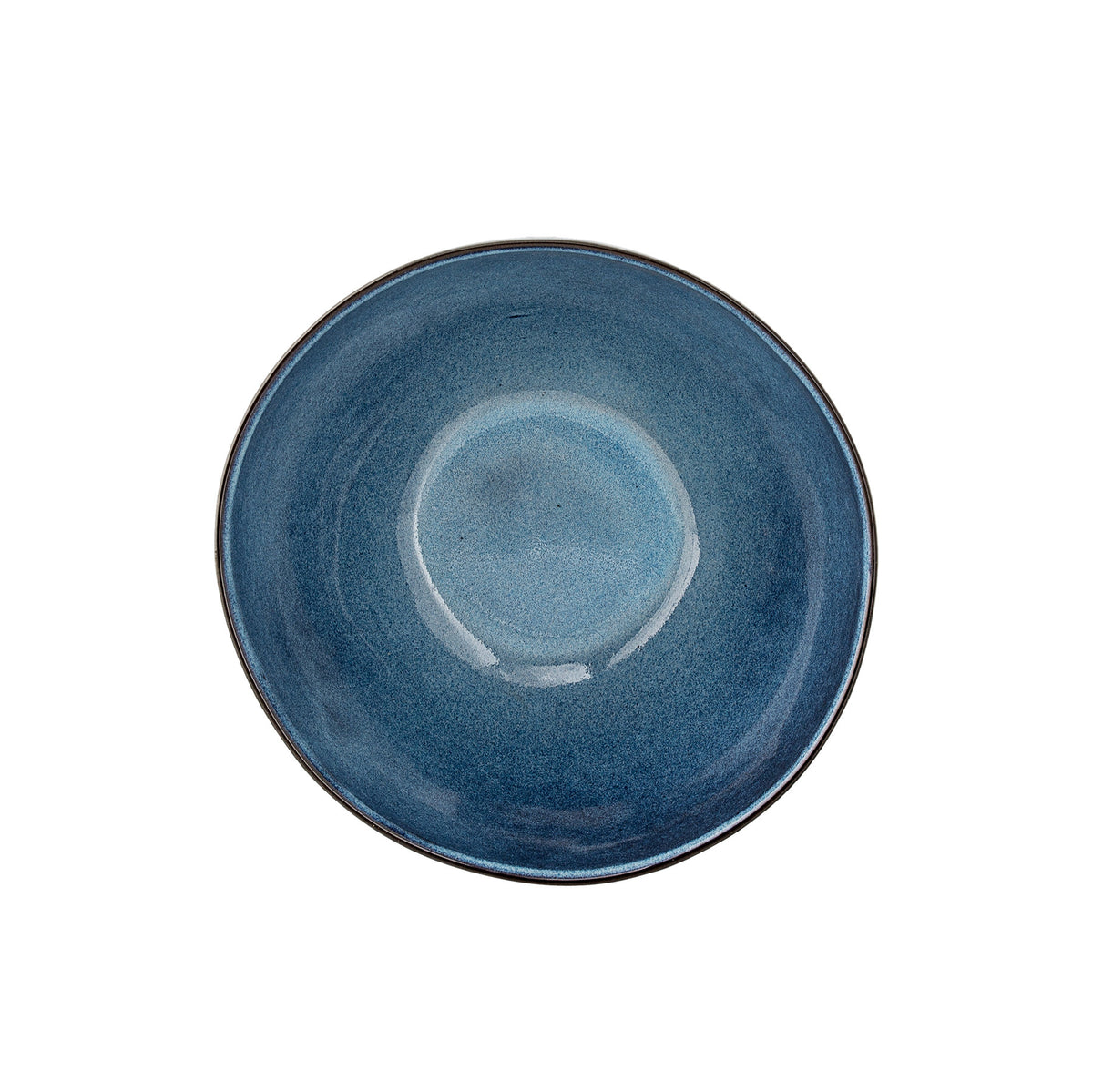 Sandrine Schale, Blau, Steingut in Blue präsentiert im Onlineshop von KAQTU Design AG. Schale ist von Bloomingville