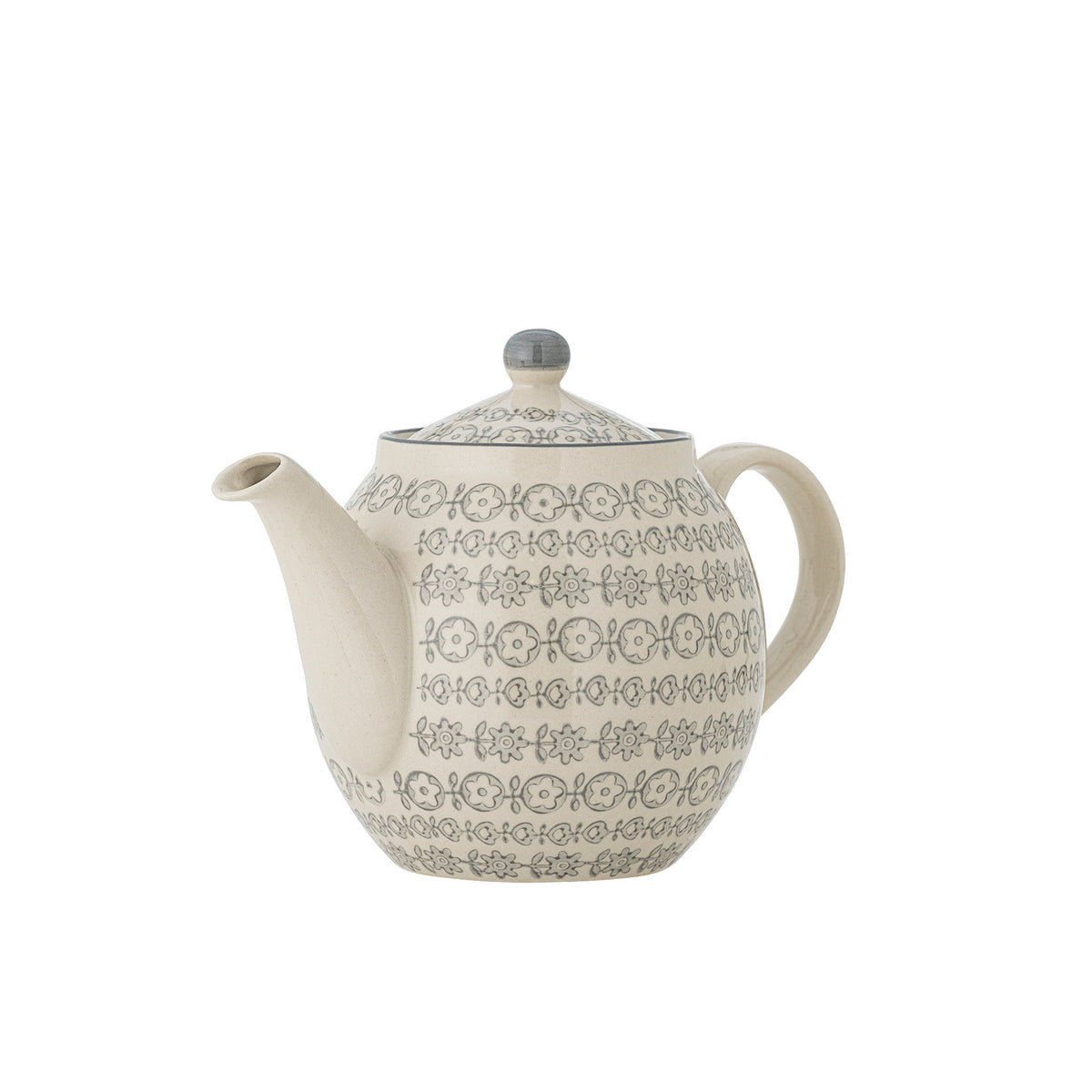 Karine Teekanne, Grau, Steingut in Grey präsentiert im Onlineshop von KAQTU Design AG. Teekrüge ist von Bloomingville