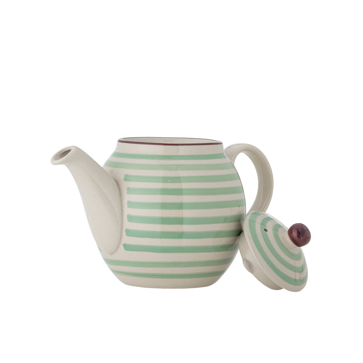 Patrizia Teekanne, Grün, Steingut in Green präsentiert im Onlineshop von KAQTU Design AG. Teekrüge ist von Bloomingville
