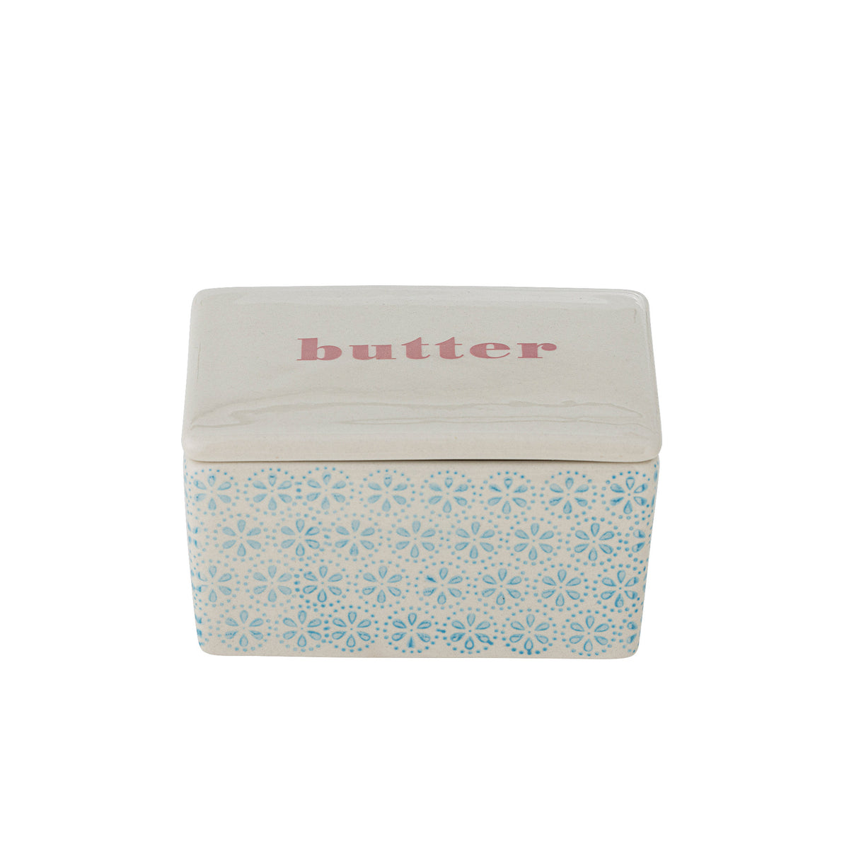 Patrizia Butterdose, Blau, Steingut in Blue präsentiert im Onlineshop von KAQTU Design AG. Aufbewahrungsdose ist von Bloomingville