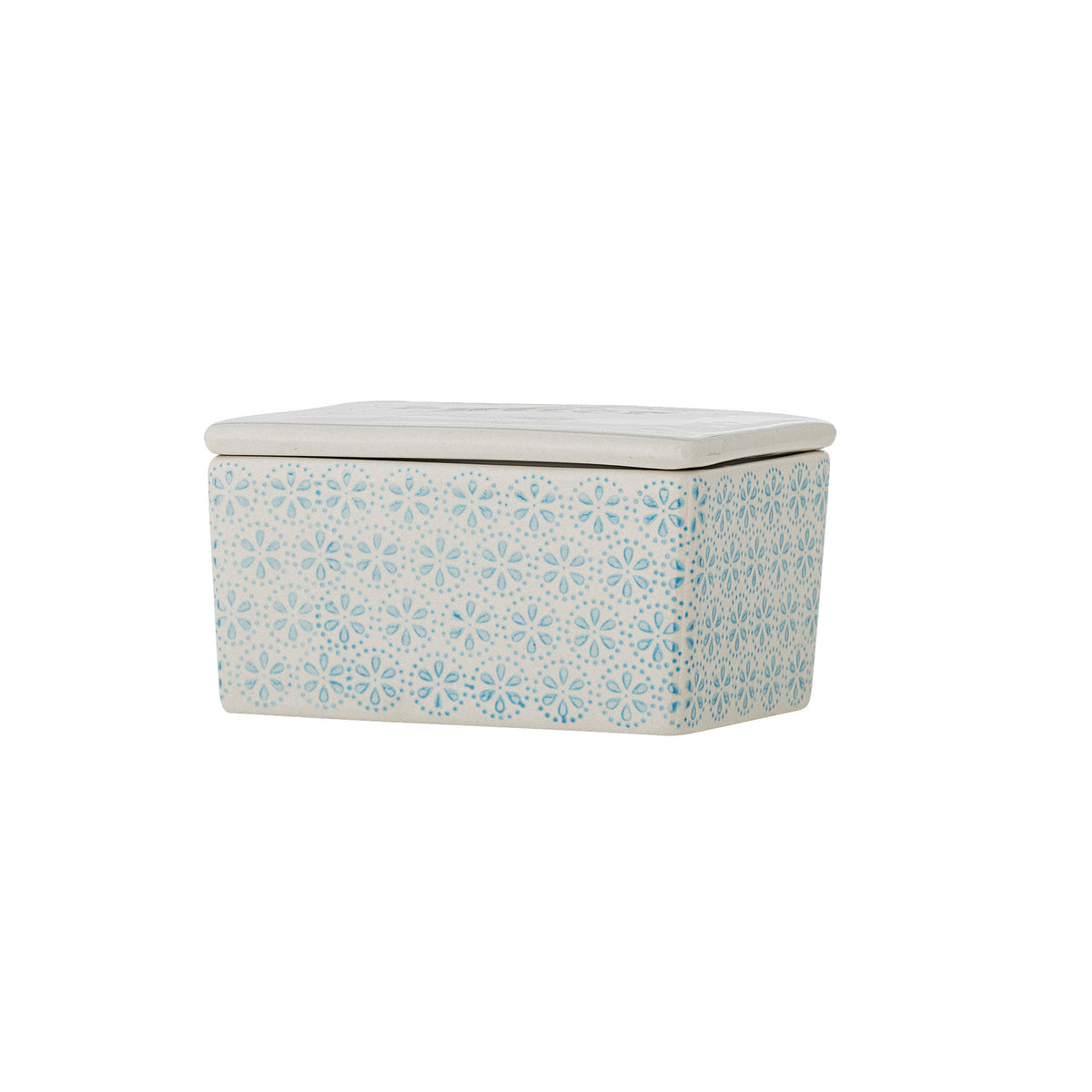 Patrizia Butterdose, Blau, Steingut in Blue präsentiert im Onlineshop von KAQTU Design AG. Aufbewahrungsdose ist von Bloomingville