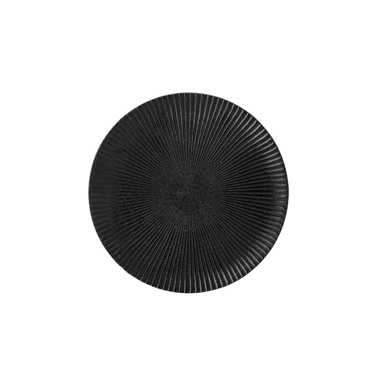 Neri Teller, Schwarz, Steingut in Black präsentiert im Onlineshop von KAQTU Design AG. Teller ist von Bloomingville