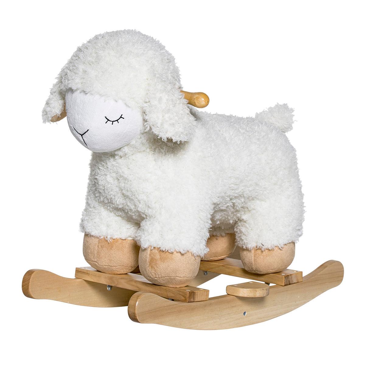 Laasrith Schaukelspielzeug, Schaf, Weiá, Polyester in White präsentiert im Onlineshop von KAQTU Design AG. Objekte Kids ist von Bloomingville Mini