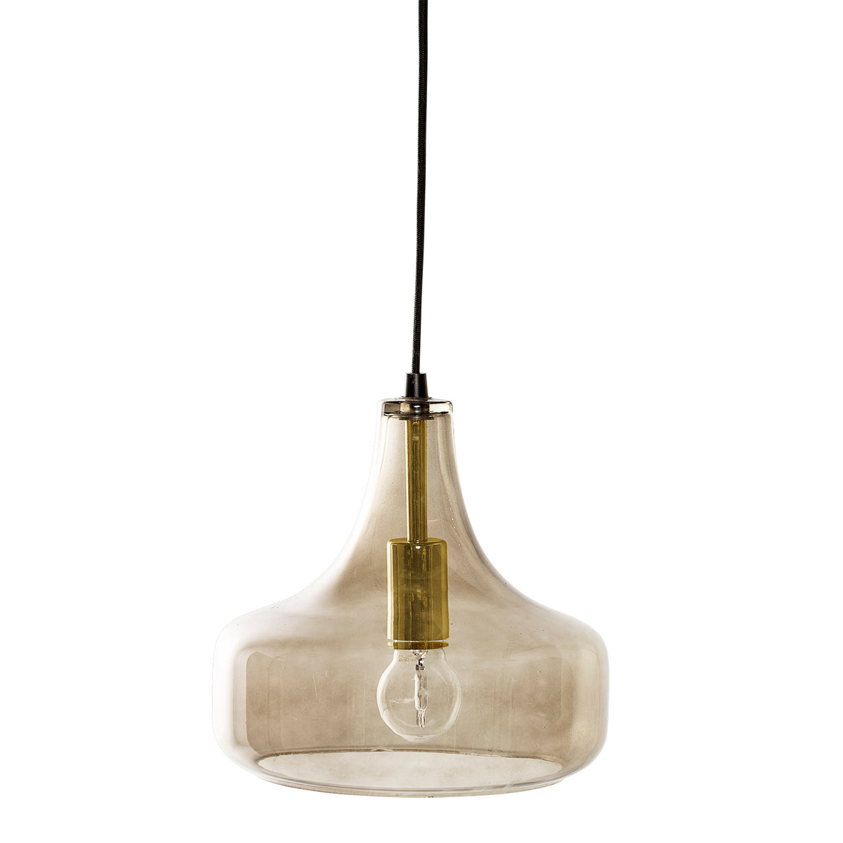 Yuser Hängeleuchte, Braun, Glas in Brown präsentiert im Onlineshop von KAQTU Design AG. Pendelleuchte ist von Bloomingville