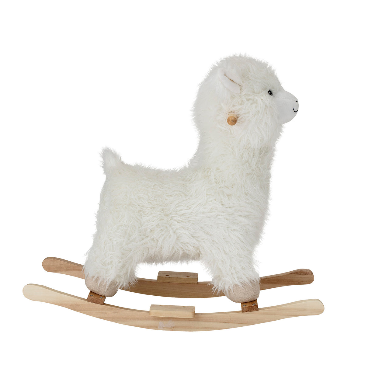 Kinto Schaukelspielzeug, Lama, Weiá, Polyester in White präsentiert im Onlineshop von KAQTU Design AG. Objekte Kids ist von Bloomingville Mini