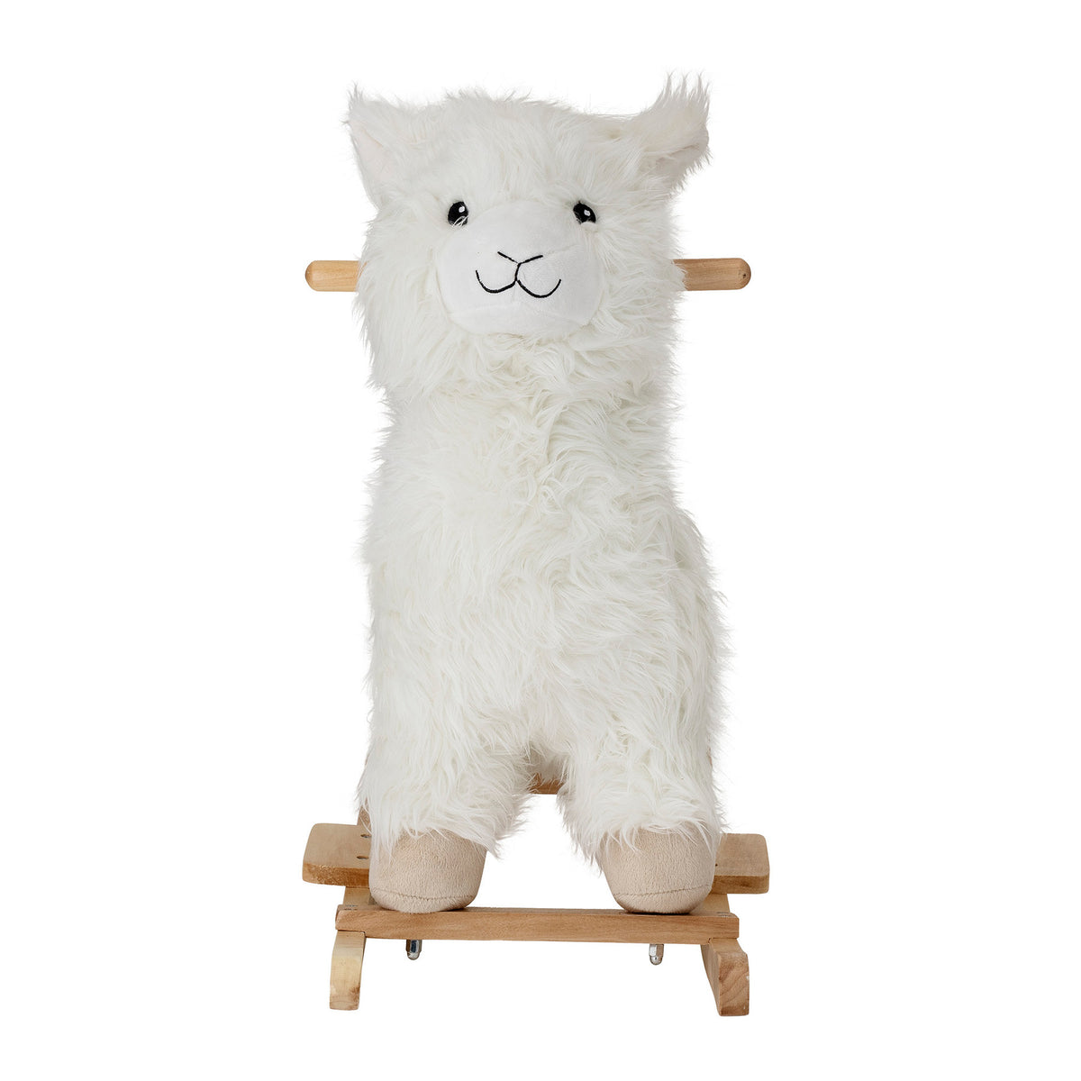 Kinto Schaukelspielzeug, Lama, Weiá, Polyester in White präsentiert im Onlineshop von KAQTU Design AG. Objekte Kids ist von Bloomingville Mini