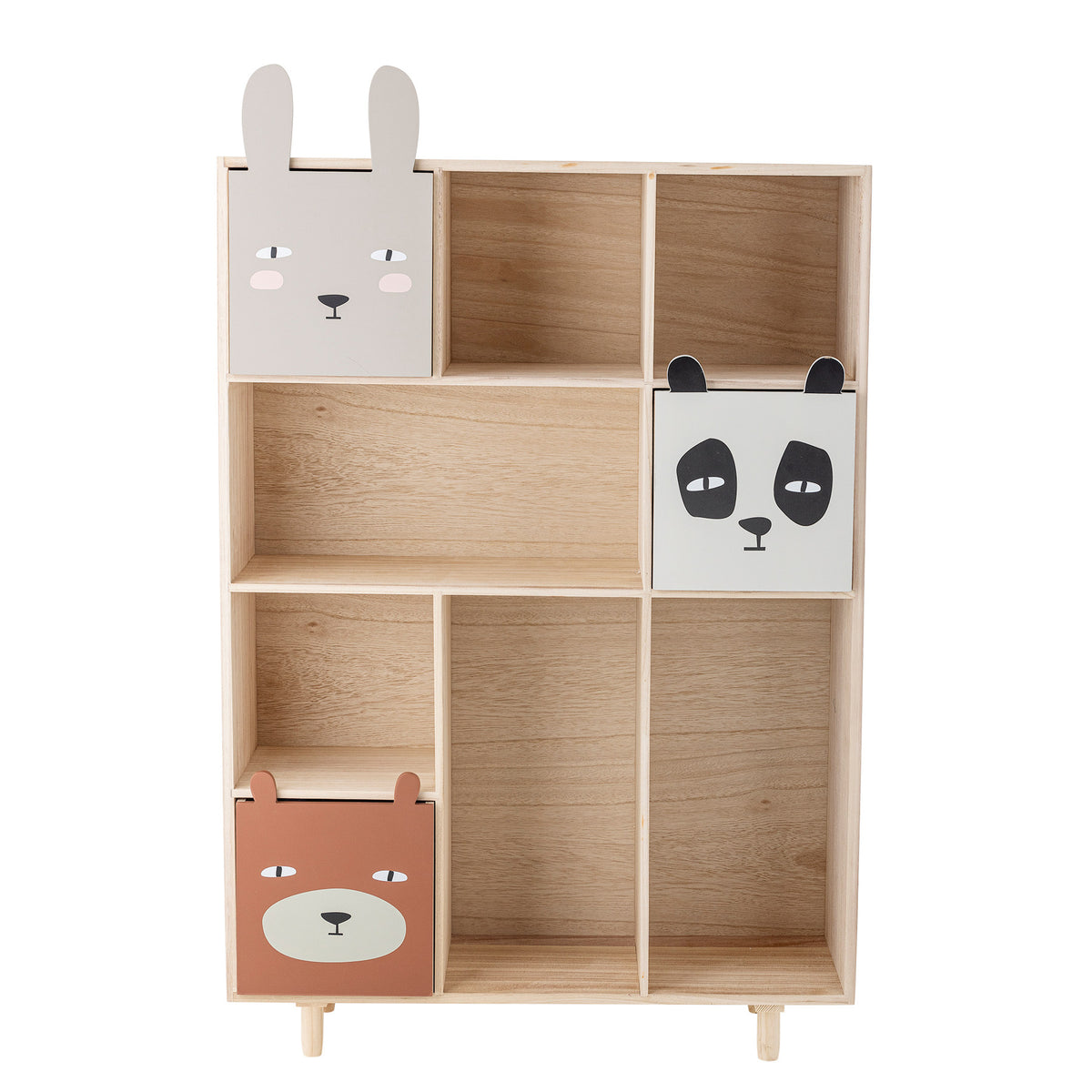 Calle Bücherregal mit Schubladen, Natur, Paulownia in Nature präsentiert im Onlineshop von KAQTU Design AG. Standregal ist von Bloomingville Mini