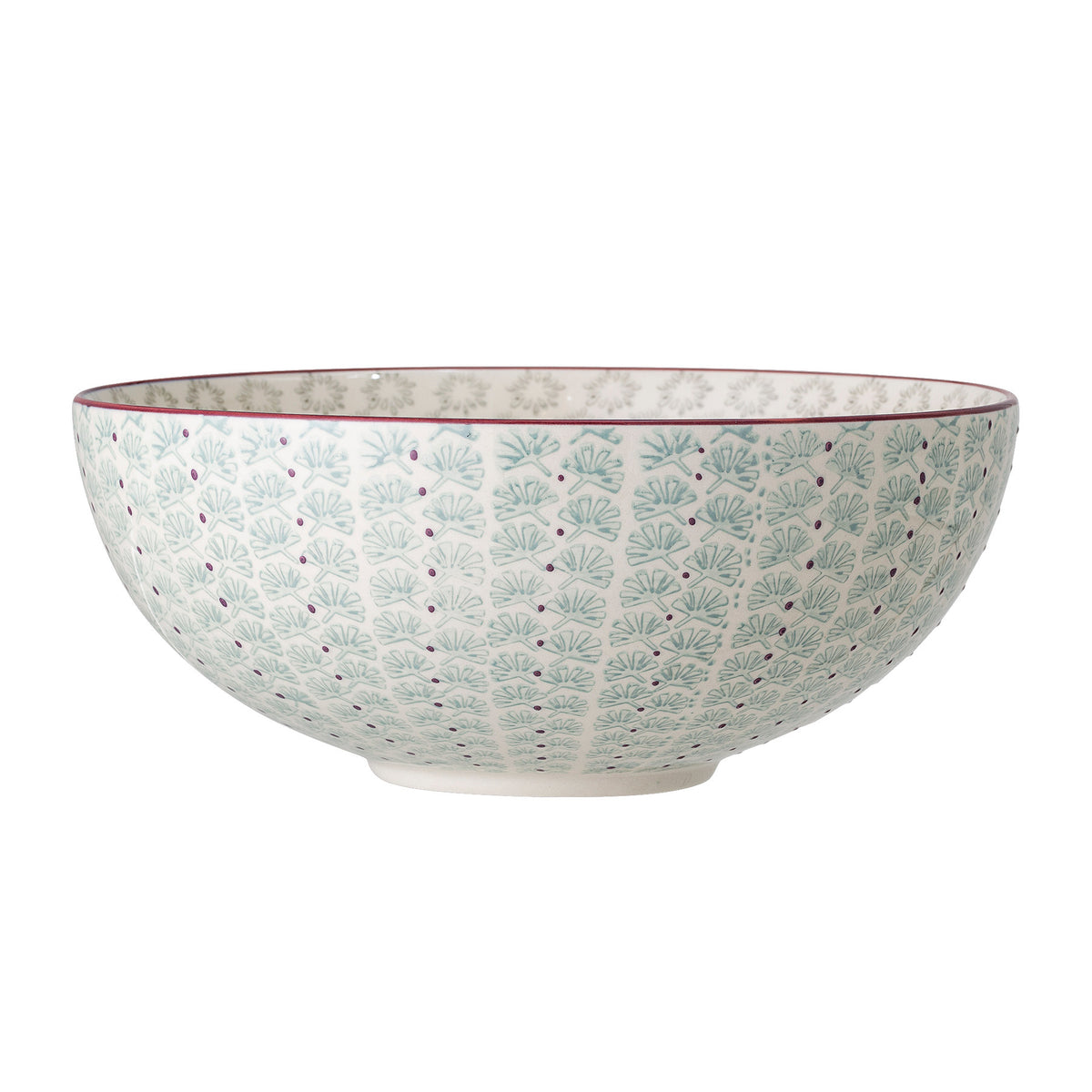 Maya Servierschüssel, Grün, Steingut in Green präsentiert im Onlineshop von KAQTU Design AG. Schale ist von Bloomingville