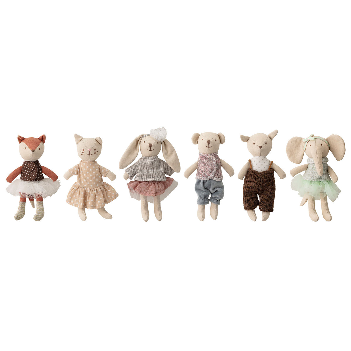 Animal friends Doll, Rose, Baumwolle in Rose präsentiert im Onlineshop von KAQTU Design AG. Plüschtier Kids ist von Bloomingville Mini