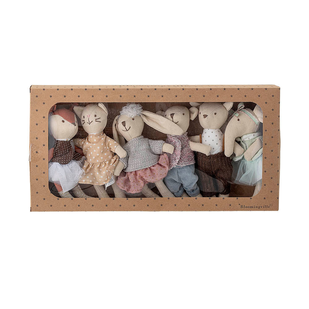 Animal friends Doll, Rose, Baumwolle in Rose präsentiert im Onlineshop von KAQTU Design AG. Plüschtier Kids ist von Bloomingville Mini