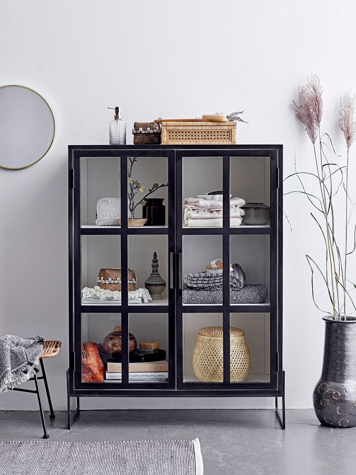 Lally Box w/Lid, Nature, Rattan in Nature präsentiert im Onlineshop von KAQTU Design AG. Aufbewahrungsboxen ist von Bloomingville
