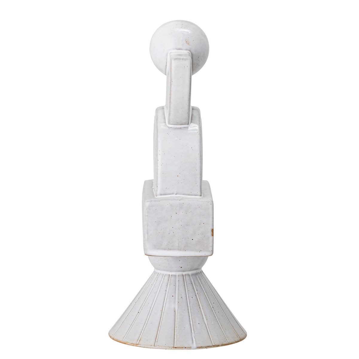 Beatrice Deko, Weiá, Steingut in White präsentiert im Onlineshop von KAQTU Design AG. Kunstgegenstände ist von Bloomingville