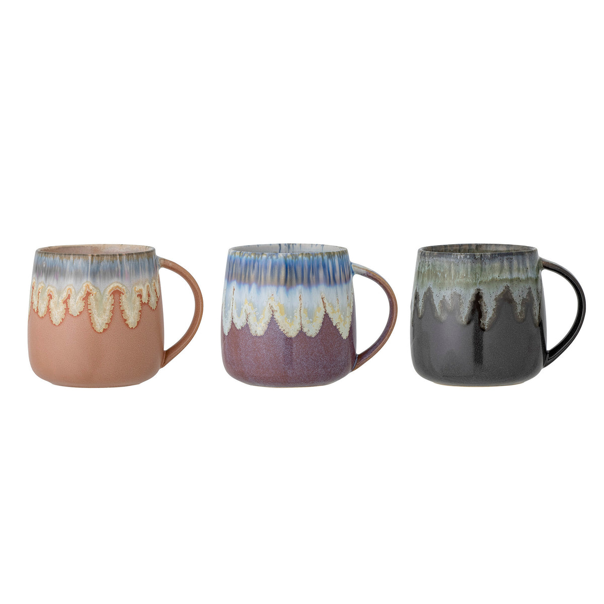 Cloe Becher, Blau, Steingut in Blue präsentiert im Onlineshop von KAQTU Design AG. Tasse ist von Creative Collection