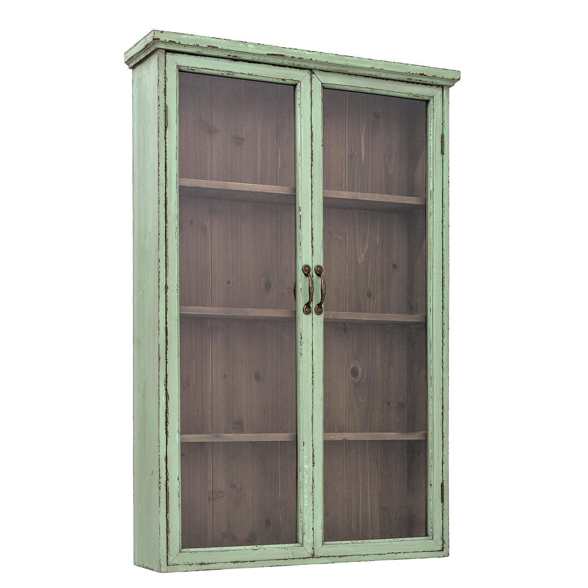 Hazem Kabinett, Grün, Tannenholz in Green präsentiert im Onlineshop von KAQTU Design AG. Standregal ist von Creative Collection