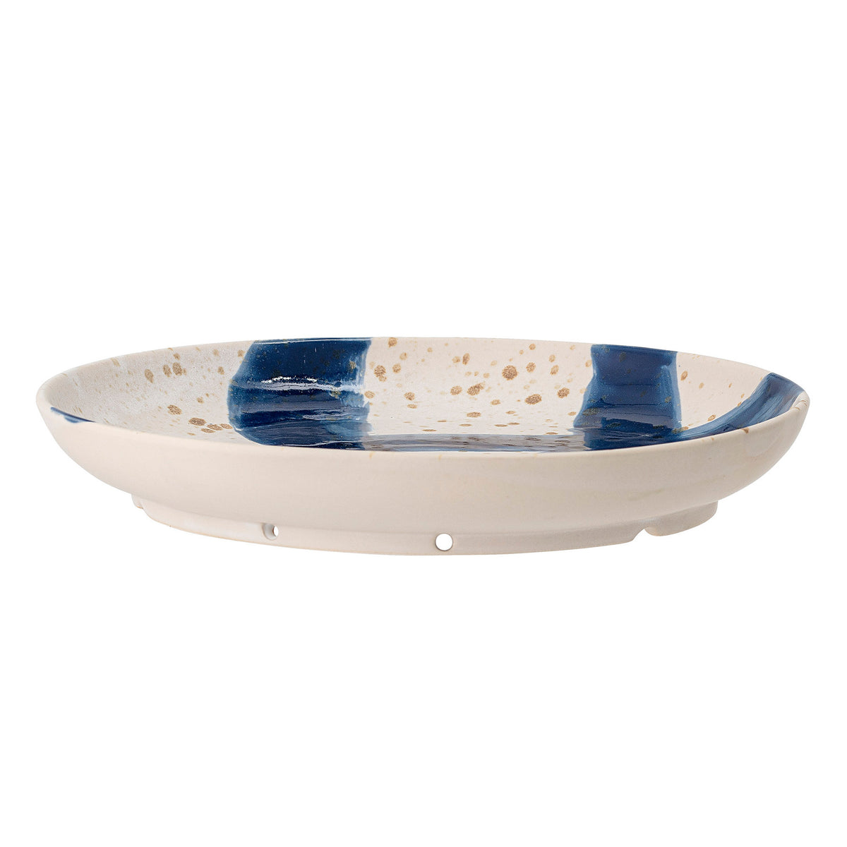 Ozcar Wanddekoration, Blau, Steingut in Blue präsentiert im Onlineshop von KAQTU Design AG. Wanddeko ist von Bloomingville