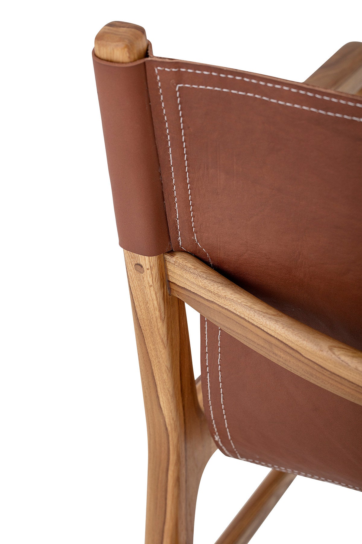 Ollie Loungesessel, Braun, Leder in Braun präsentiert im Onlineshop von KAQTU Design AG. Sessel ist von Bloomingville