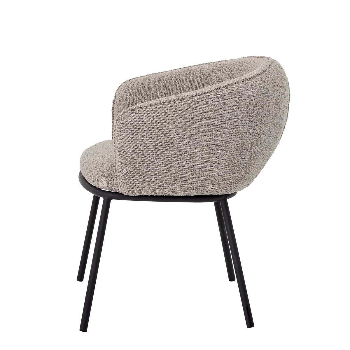 Cortone Esszimmerstuhl, Grau, Polyester in Grau präsentiert im Onlineshop von KAQTU Design AG. Stuhl mit Armlehne ist von Bloomingville
