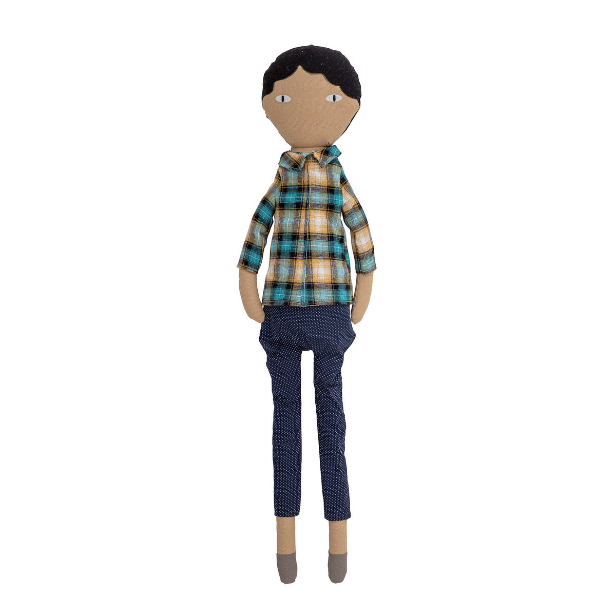 Sigge Doll, Blau, Baumwolle in Blue präsentiert im Onlineshop von KAQTU Design AG. Plüschtier Kids ist von Bloomingville Mini
