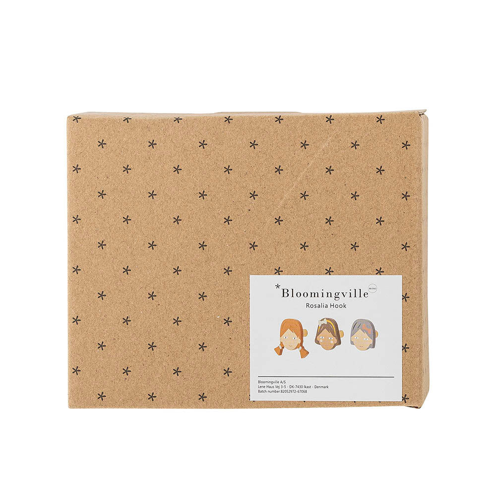 Rosalia Haken, Braun, MDF in Brown präsentiert im Onlineshop von KAQTU Design AG. Kleiderhaken ist von Bloomingville Mini