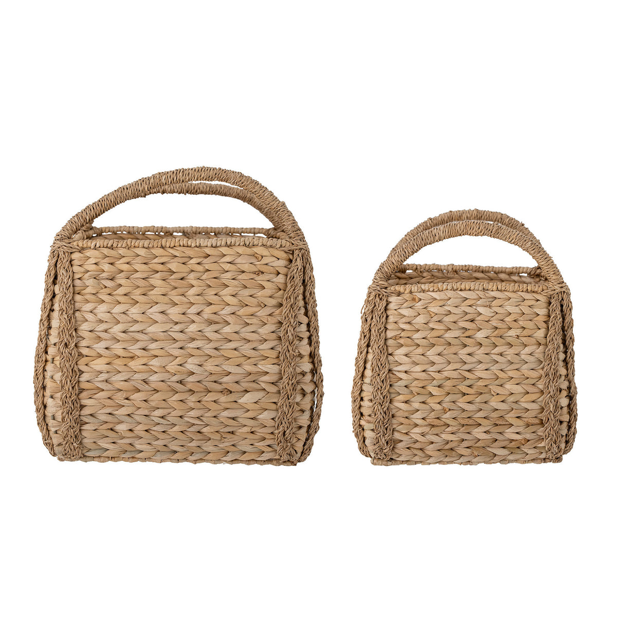 Selma Basket, Natur, Bankuan Grass in Natur präsentiert im Onlineshop von KAQTU Design AG. Aufbewährungskörbe ist von Bloomingville