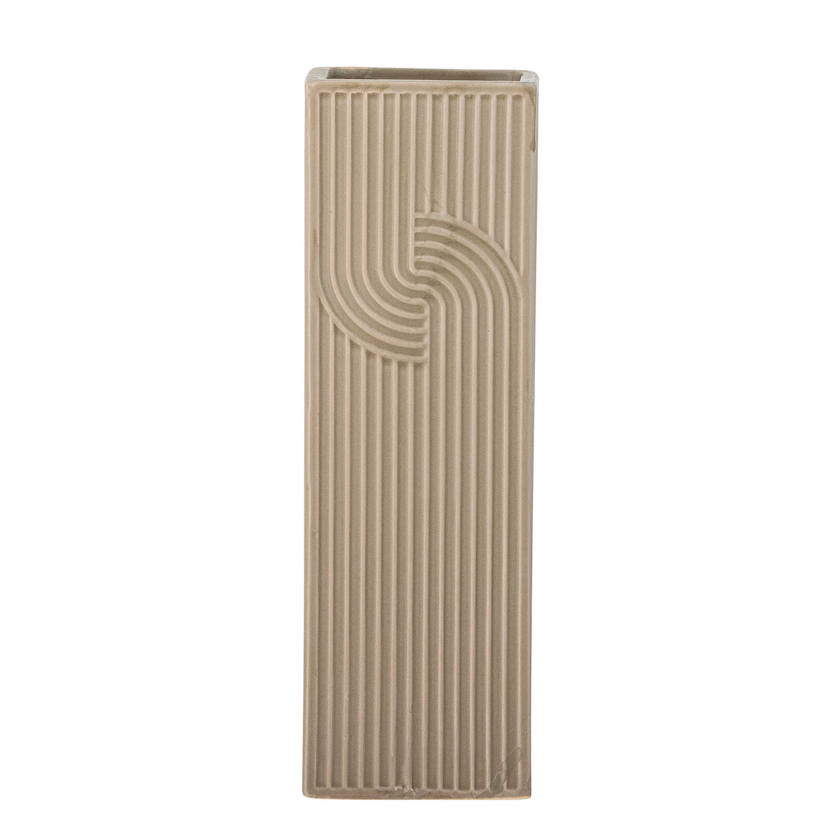 Heeira Vase, Braun, Steingut in Brown präsentiert im Onlineshop von KAQTU Design AG. Vase ist von Bloomingville
