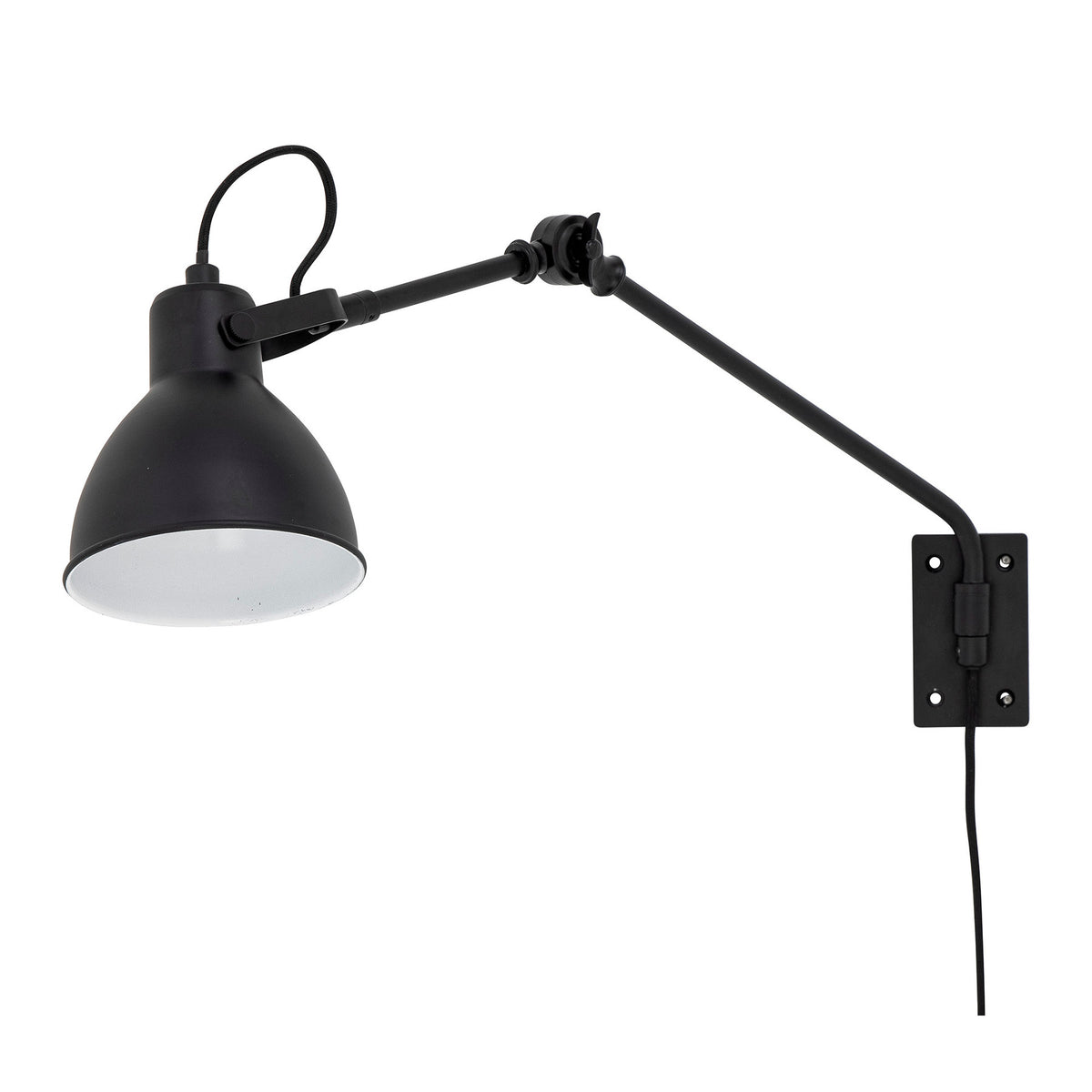 Jili Wandleuchte, Schwarz, Metall in Black präsentiert im Onlineshop von KAQTU Design AG. Wandleuchte ist von Creative Collection