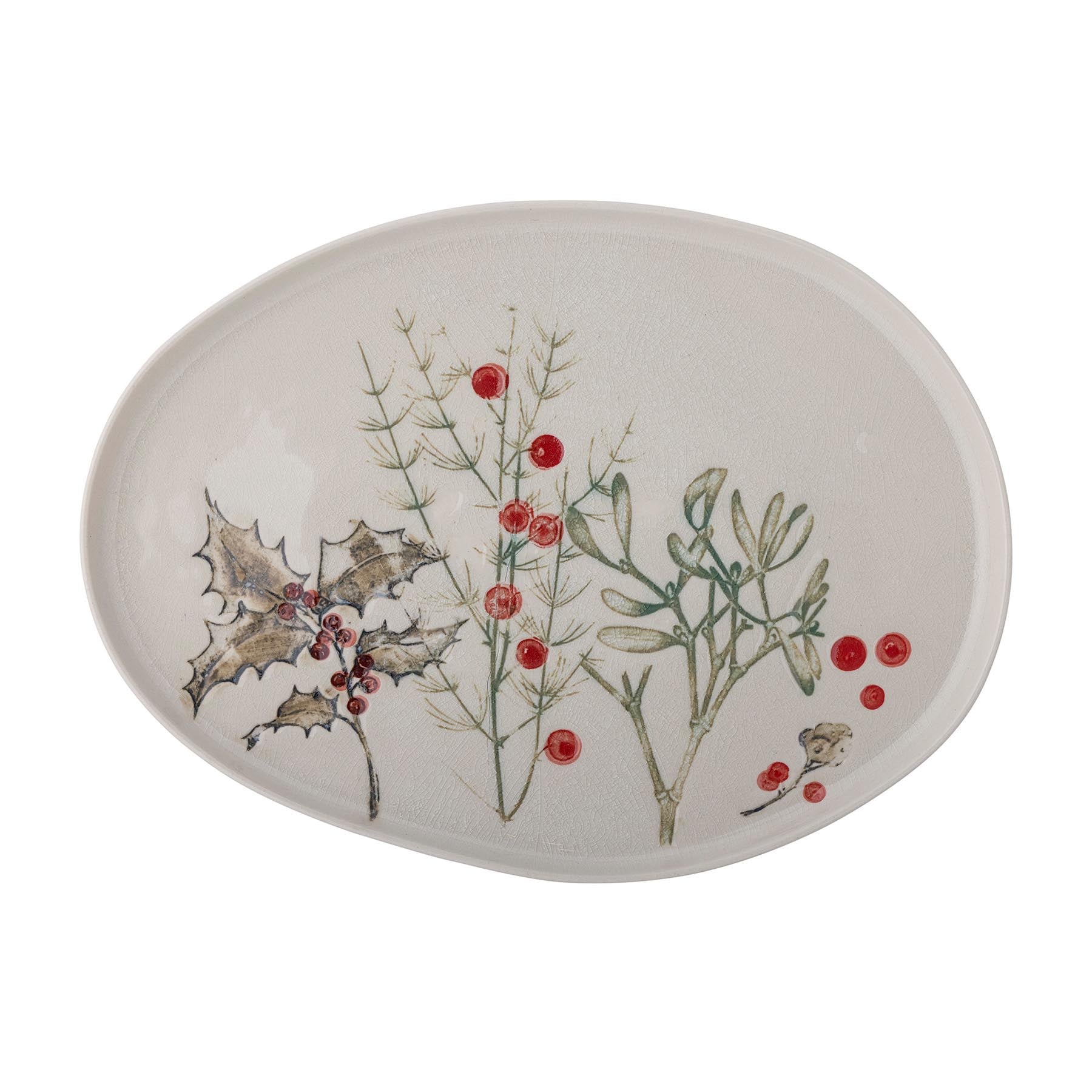 Hollie Servierplatte, Bunt, Steingut in Multi präsentiert im Onlineshop von KAQTU Design AG. Käsezubehör ist von Bloomingville
