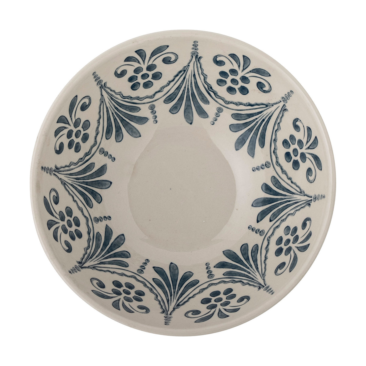Heikki Schale, Blau, Steingut in Blue präsentiert im Onlineshop von KAQTU Design AG. Schale ist von Bloomingville