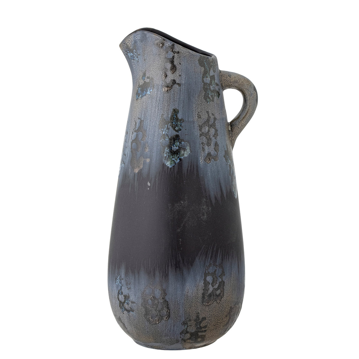 Khumo Vase, Schwarz, Steingut in Black präsentiert im Onlineshop von KAQTU Design AG. Vase ist von Creative Collection