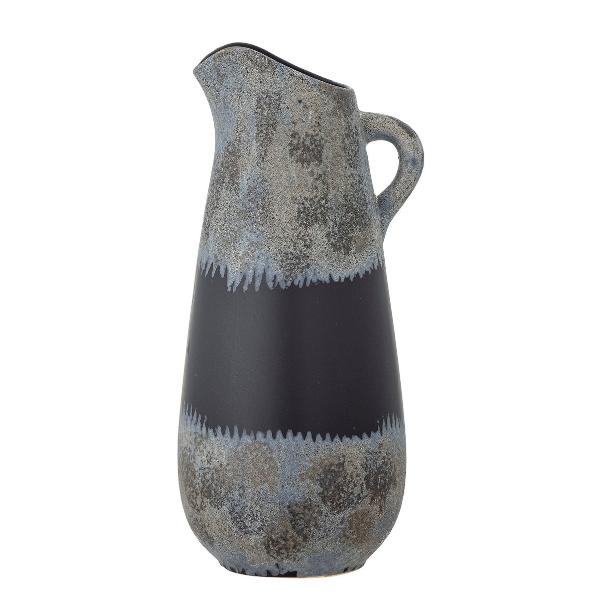 Khumo Vase, Schwarz, Steingut in Black präsentiert im Onlineshop von KAQTU Design AG. Vase ist von Creative Collection