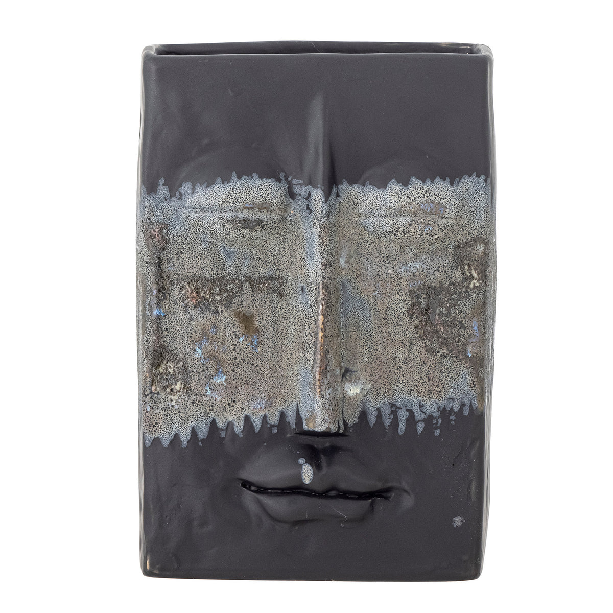 Nasru Vase, Schwarz, Steingut in Black präsentiert im Onlineshop von KAQTU Design AG. Vase ist von Bloomingville