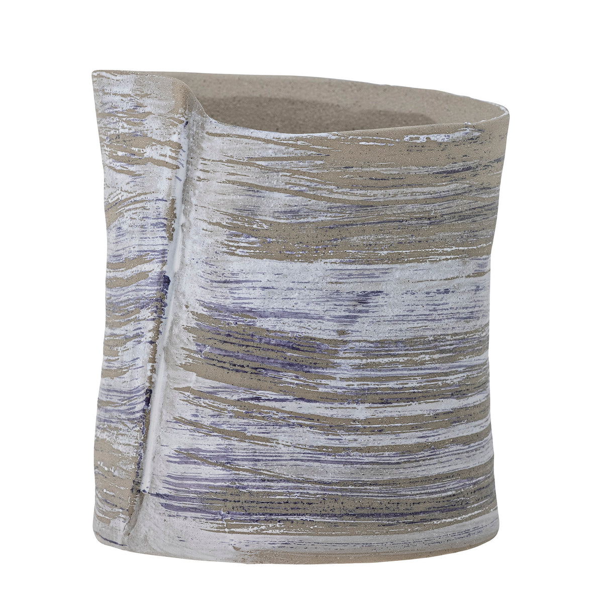 Adelle Blumentopf, Grau, Steingut in Grey präsentiert im Onlineshop von KAQTU Design AG. Blumentopf ist von Bloomingville