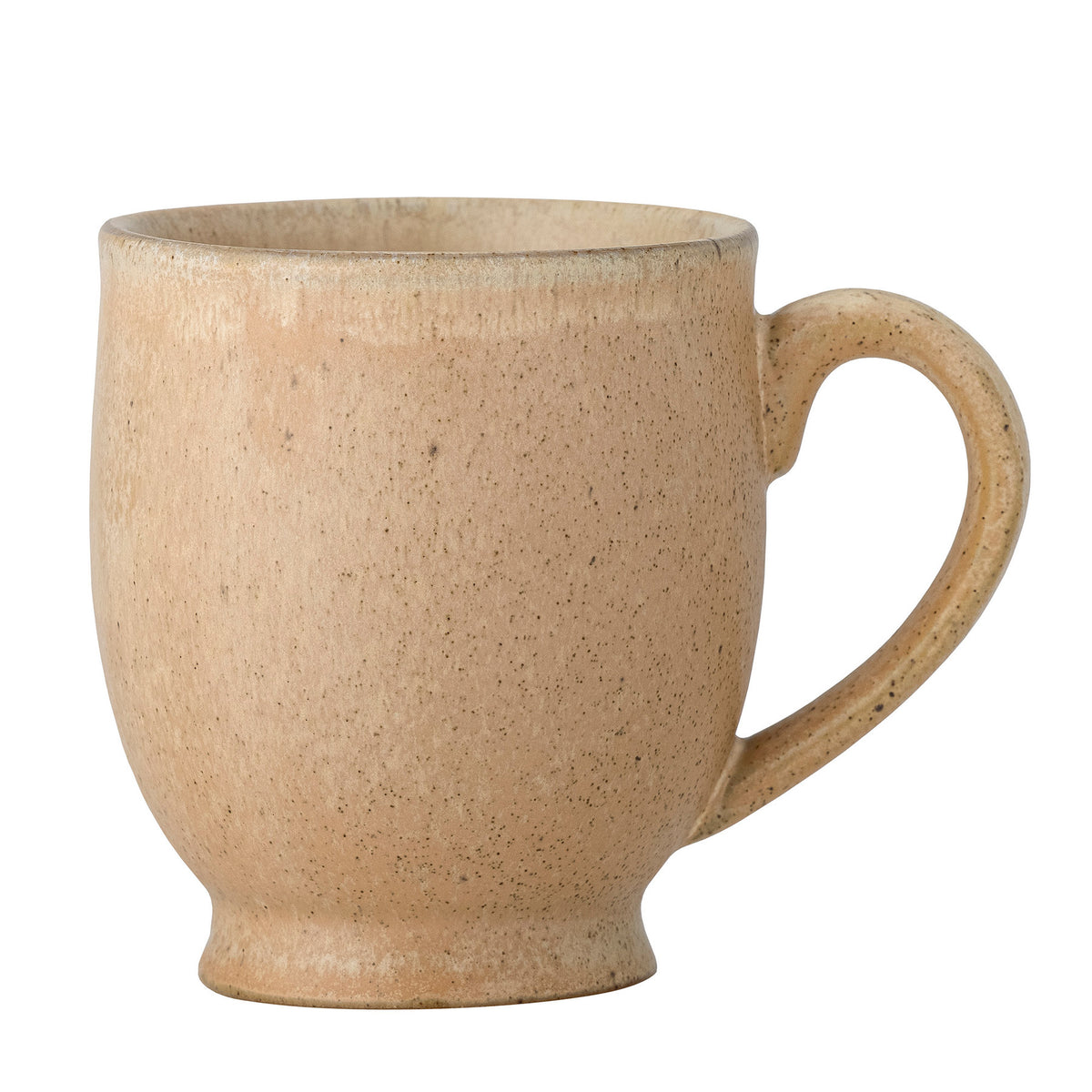 Braune Tasse Jatoba aus Steingut mit schlichter Form und glasierter Oberfläche
