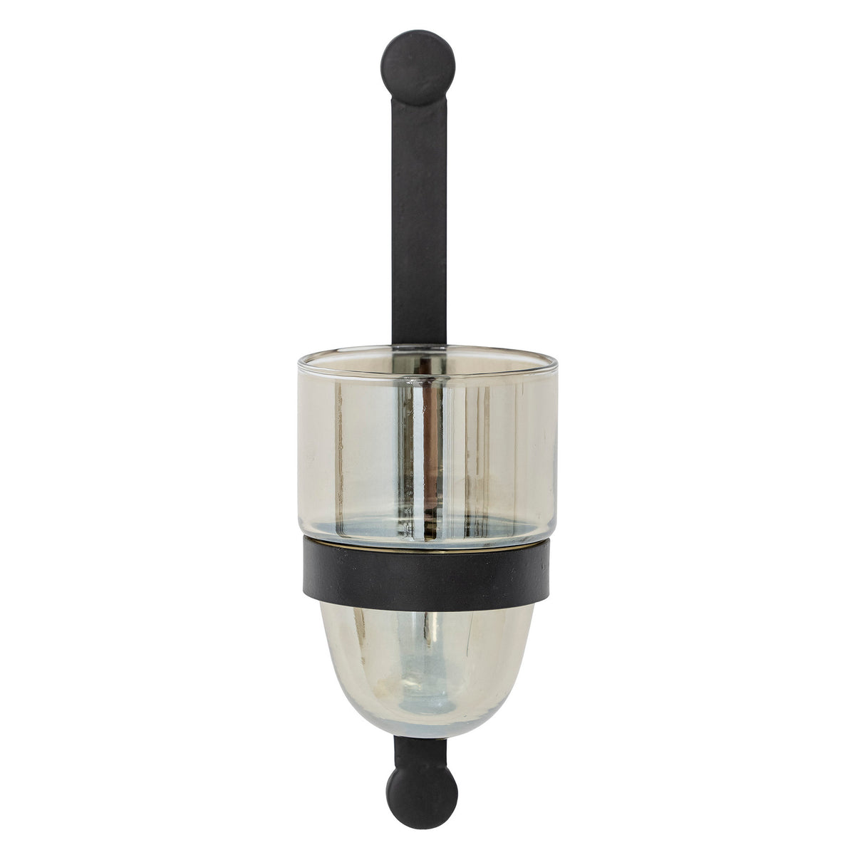 Jasmina Wandteelichthalter, Schwarz, Glas in Black präsentiert im Onlineshop von KAQTU Design AG. Teelichthalter ist von Bloomingville