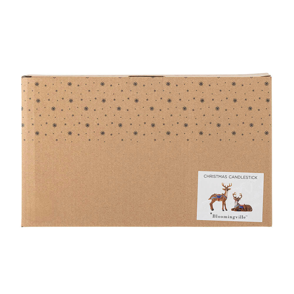 Glory Kerzenhalter, Braun, Polyresin in Brown präsentiert im Onlineshop von KAQTU Design AG. Kerzenständer ist von Bloomingville