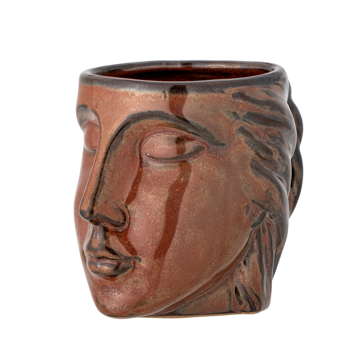 Reeha Becher, Braun, Steingut in Brown präsentiert im Onlineshop von KAQTU Design AG. Tasse ist von Bloomingville