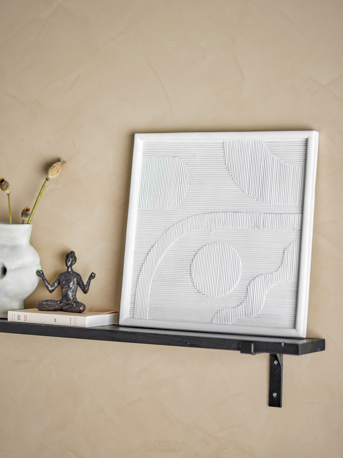 Patina Wanddekoration, Weiss, Polyresin in Weiss präsentiert im Onlineshop von KAQTU Design AG. Wanddeko ist von Bloomingville